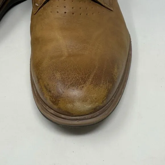 Amberjack The Original Shoes Mens 12 Brown Leather Derby Casual Dress Lace Up