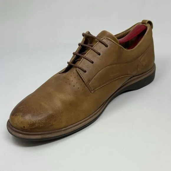 Amberjack The Original Shoes Mens 12 Brown Leather Derby Casual Dress Lace Up