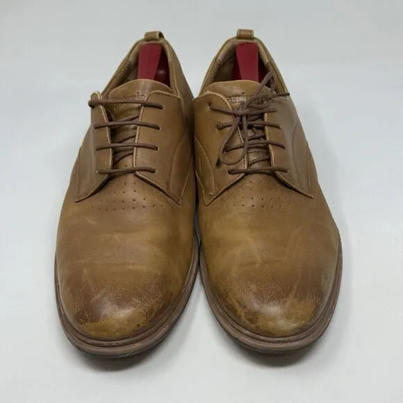 Amberjack The Original Shoes Mens 12 Brown Leather Derby Casual Dress Lace Up