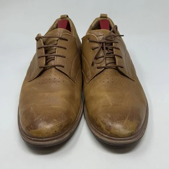 Amberjack The Original Shoes Mens 12 Brown Leather Derby Casual Dress Lace Up