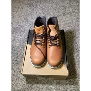 American Eagle Territory Men's Axel Ankle Boots Chestnut Size 9.5 Casual Lace Up