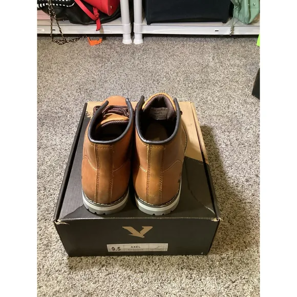 American Eagle Territory Men's Axel Ankle Boots Chestnut Size 9.5 Casual Lace Up