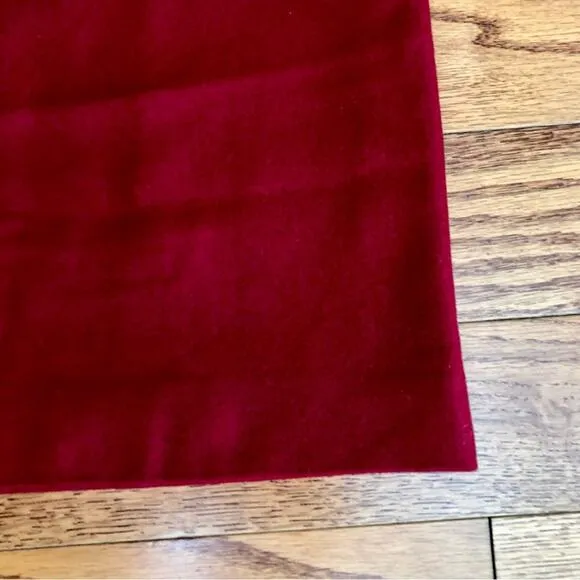 ANN TAYLOR Blue Label Wool Lined Red Cherry Pencil Skirt Women’s Size 8