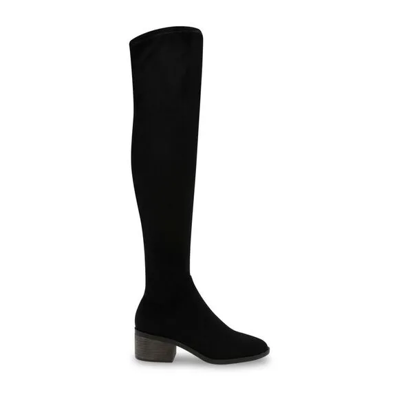 ANNE KLEIN Womens Black Padded Ainsley Almond Toe Block Heel Heeled Boots 8 M