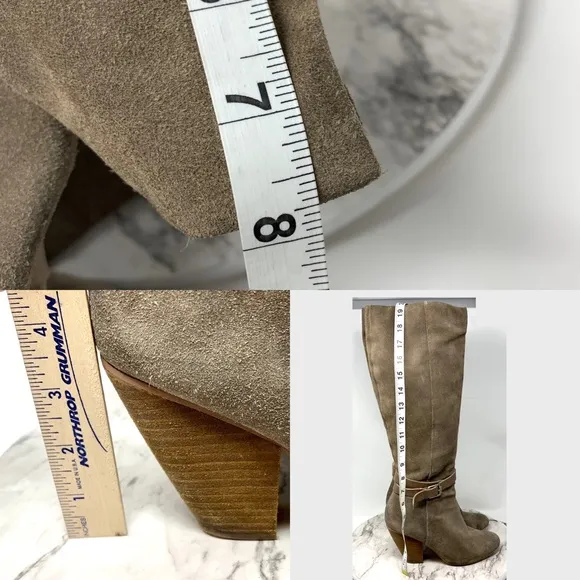Anthropologie Corso Como Aspire Suede Boots 9 Bohemian Classic Neutral Timeless