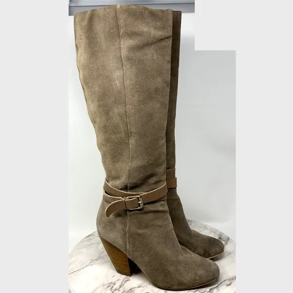 Anthropologie Corso Como Aspire Suede Boots 9 Bohemian Classic Neutral Timeless