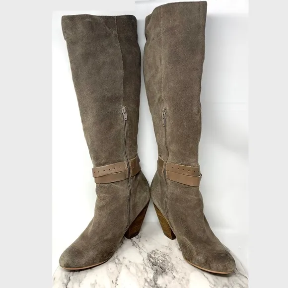 Anthropologie Corso Como Aspire Suede Boots 9 Bohemian Classic Neutral Timeless