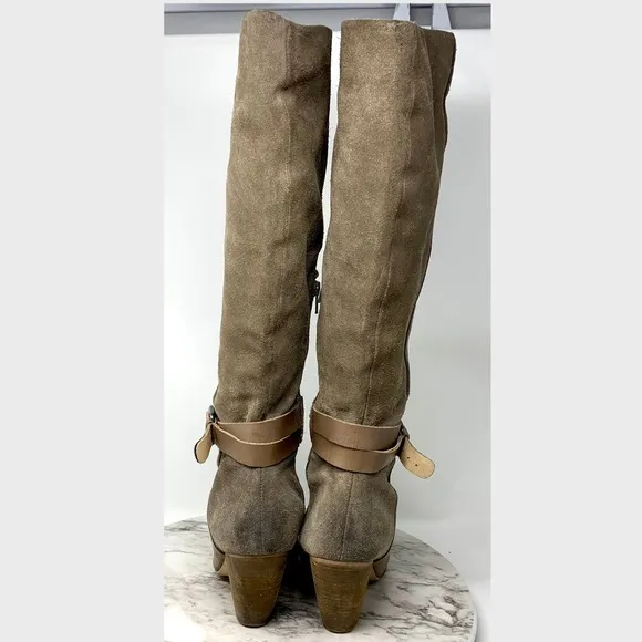 Anthropologie Corso Como Aspire Suede Boots 9 Bohemian Classic Neutral Timeless