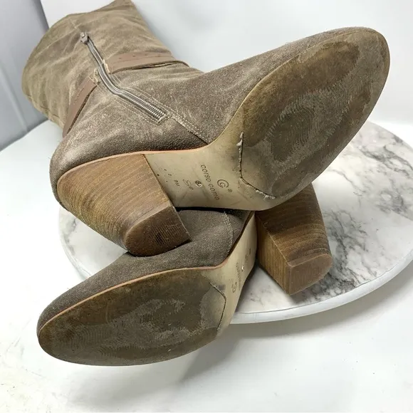 Anthropologie Corso Como Aspire Suede Boots 9 Bohemian Classic Neutral Timeless