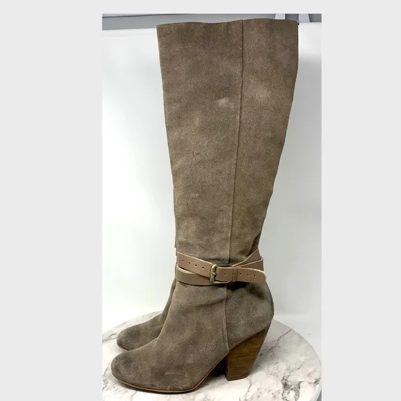 Anthropologie Corso Como Aspire Suede Boots 9 Bohemian Classic Neutral Timeless