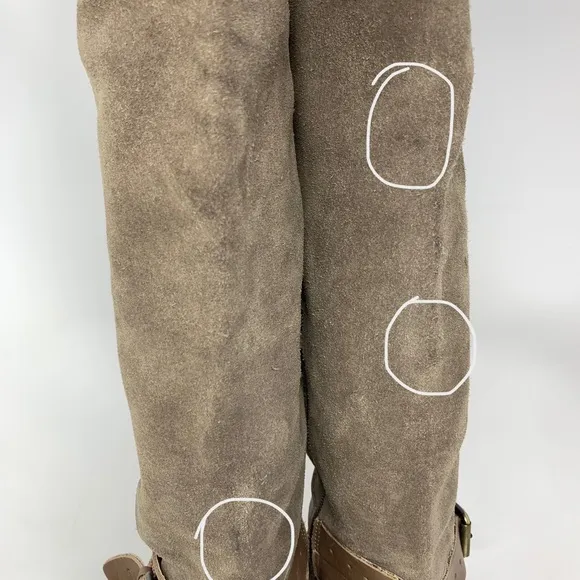 Anthropologie Corso Como Aspire Suede Boots 9 Bohemian Classic Neutral Timeless
