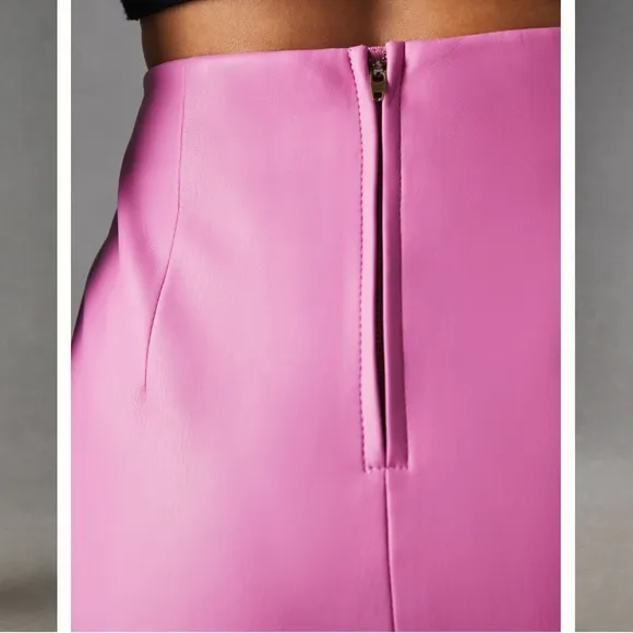 Anthropologie Maeve Faux Leather Midi Skirt