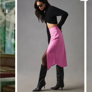 Anthropologie Maeve Faux Leather Midi Skirt