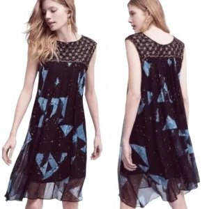 Anthropologie Moulinette Soeurs Beaded Sleeveless Swing Dress - Women's