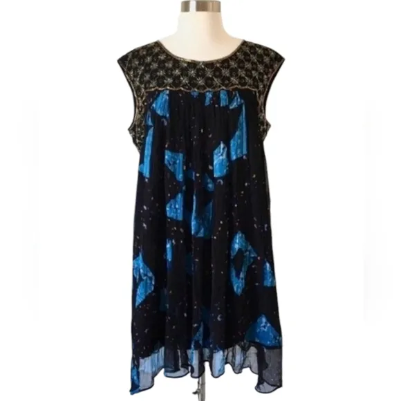 Anthropologie Moulinette Soeurs Beaded Sleeveless Swing Dress - Women's