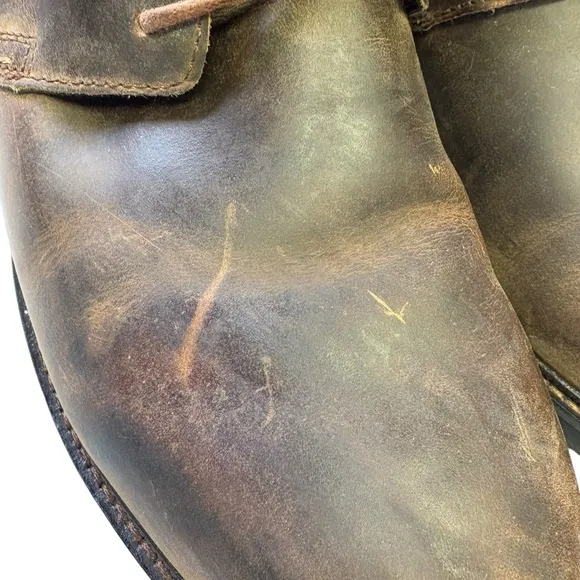 Apex Hudson Chukka Men's Boots Distressed Leather Brown‎ Rustic Size 12.5