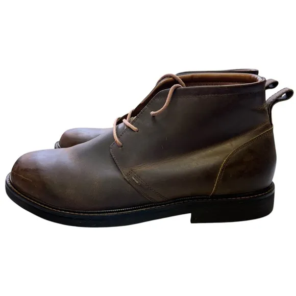 Apex Hudson Chukka Men's Boots Distressed Leather Brown‎ Rustic Size 12.5