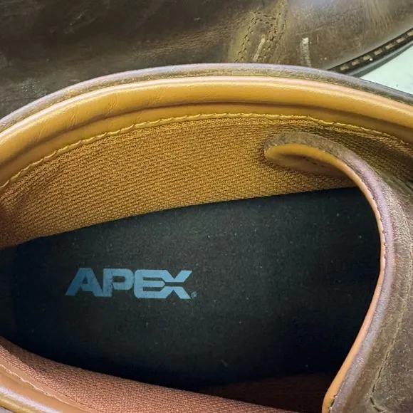 Apex Hudson Chukka Men's Boots Distressed Leather Brown‎ Rustic Size 12.5