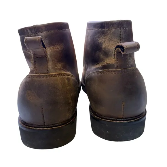 Apex Hudson Chukka Men's Boots Distressed Leather Brown‎ Rustic Size 12.5