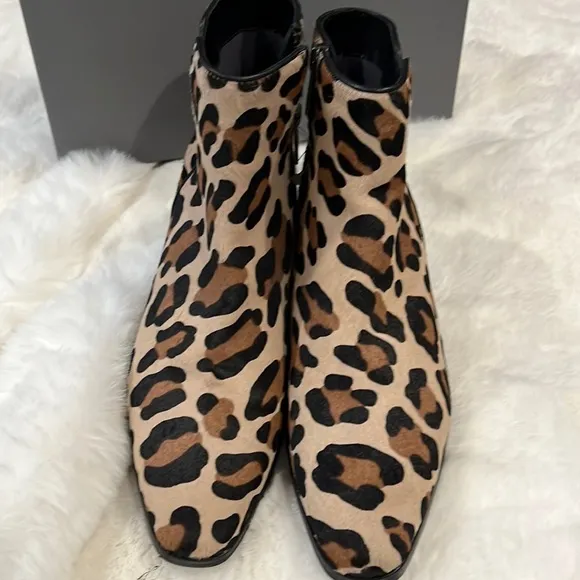 Aquatalia Leopard Boots, NWT