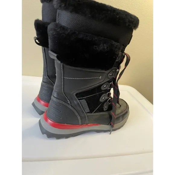 Aquatherm By Santana Canada Kirima Black Lace Winter Boots