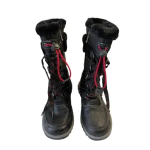 Aquatherm By Santana Canada Kirima Black Lace Winter Boots