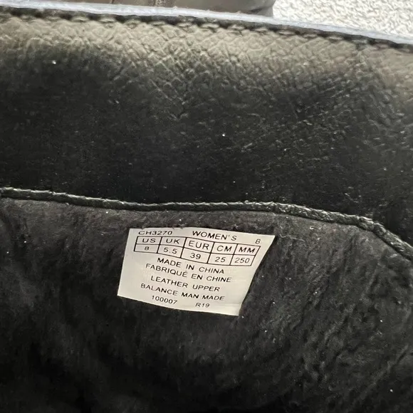 Aravon Women’s Size 8 Fairlee Black Leather Mid Winter Wedge Boots Waterproof