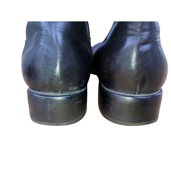 Ariat Black Leather Harness Biker Moto Boots Size 8M Womens