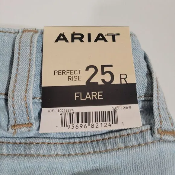 Ariat Real Denim Women's 25 R Mid Rise Flare Stretch Western Jeans NWT
