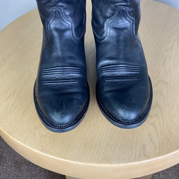 Ariat Sedona Black Leather Cowboy Western Work Boots Men’s Size 10 Casual