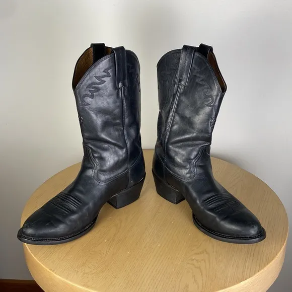 Ariat Sedona Black Leather Cowboy Western Work Boots Men’s Size 10 Casual