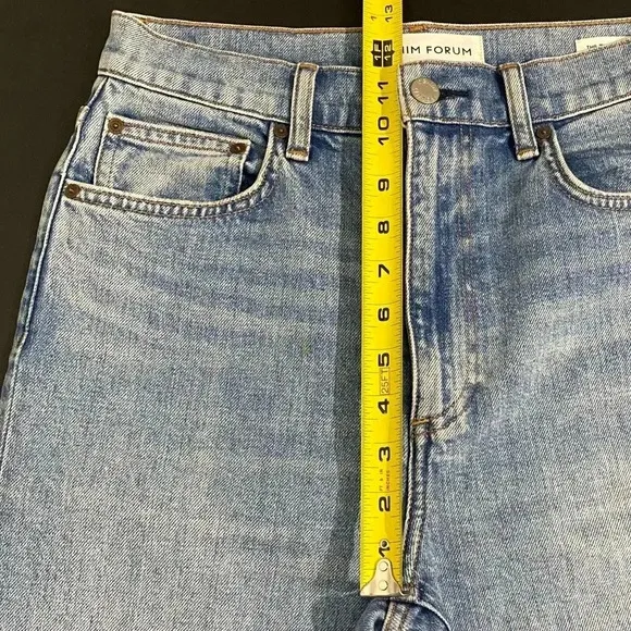 Aritzia Denim Forum Twiggy Flare Leg Jeans High Rise Distressed 70s Festival