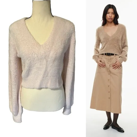 ARITZIA Sunday Best Sunday BestKitten V-Neck Sweater