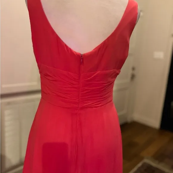 Armani Collezioni Coral Formal Silk Formal Dress Small Medium Sheer Empire waist