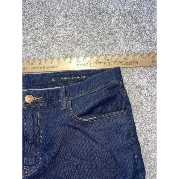 Armani Exchange A|X J13 Men's Slim Fit Dark Blue Stretch Cotton‎ Jeans 38R