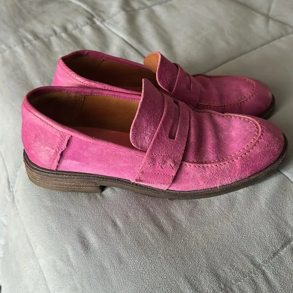 🩷🩷🩷AS 98 Pink Suede Loafers 41 Or 11 Shoes Flats
