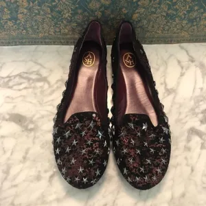 ASH Sequin Star Studded Loafers