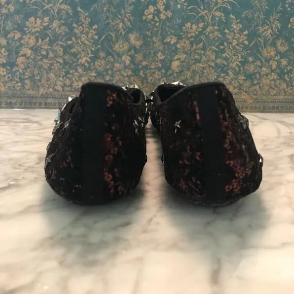 ASH Sequin Star Studded Loafers