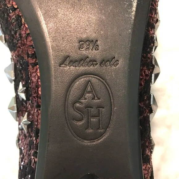 ASH Sequin Star Studded Loafers