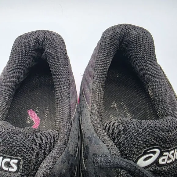 Asics FuzeX Breast Cancer Awareness Mens Size 9 Black Pink Athletic Shoes T6J2N