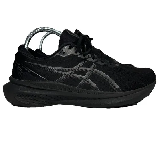 Asics Gel-Kayano 30 Triple Black Sneakers Running Shoes Mens Size 8 Wide