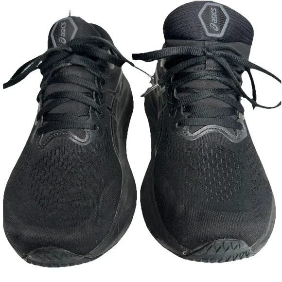 Asics Gel-Kayano 30 Triple Black Sneakers Running Shoes Mens Size 8 Wide