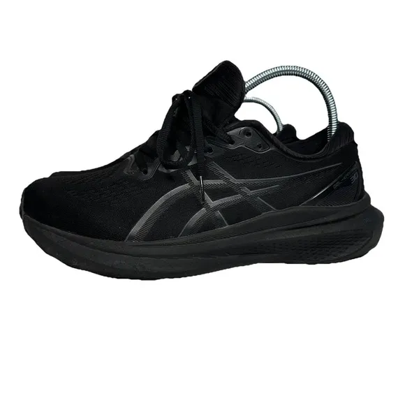 Asics Gel-Kayano 30 Triple Black Sneakers Running Shoes Mens Size 8 Wide