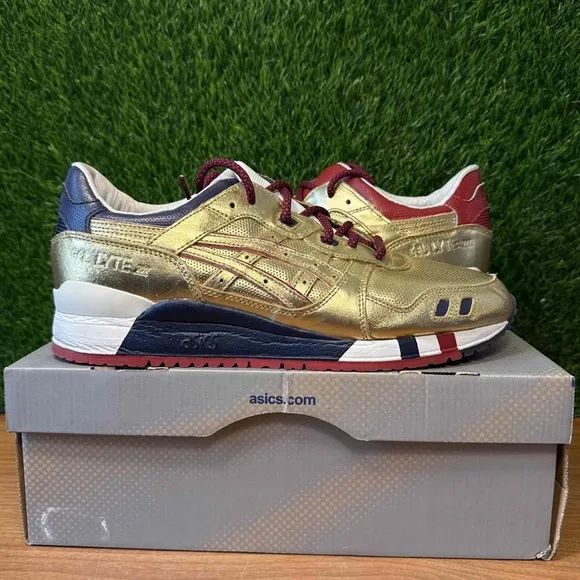ASICS x Ronnie Fieg Kith Gel Lyte 3 USA Gold