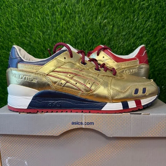 ASICS x Ronnie Fieg Kith Gel Lyte 3 USA Gold