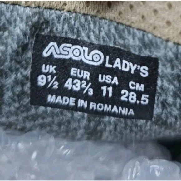 Asolo Neutron Gore-Tex Hiking Boots Womens Size 11 Gray Beige Black Outdoor NWOB