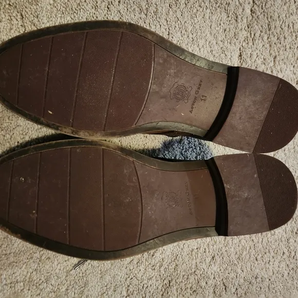 Aston Grey Men's Brown Leather Dress Shoes