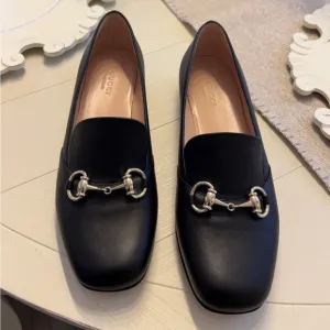 Authentic Gucci Black Leather Loafers