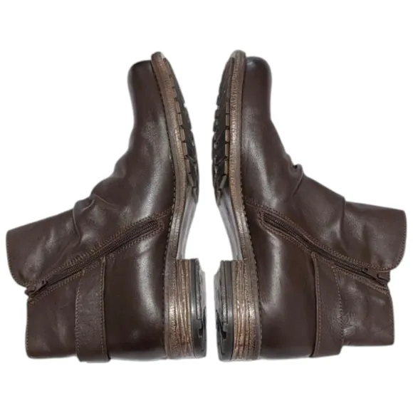 Avellini Made in Portugal Ruched Boots - Leather (For Women) 39
