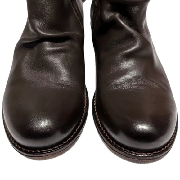 Avellini Made in Portugal Ruched Boots - Leather (For Women) 39